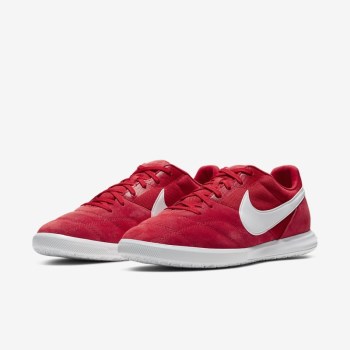 Nike Premier 2 Sala IC - Női Focicipő - Piros/Piros/Fehér